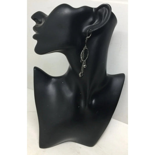 Women's Unique Silver Tone Layered Circle Dangle Earrings - A+ Stuff - Earrings - A+ Stuff