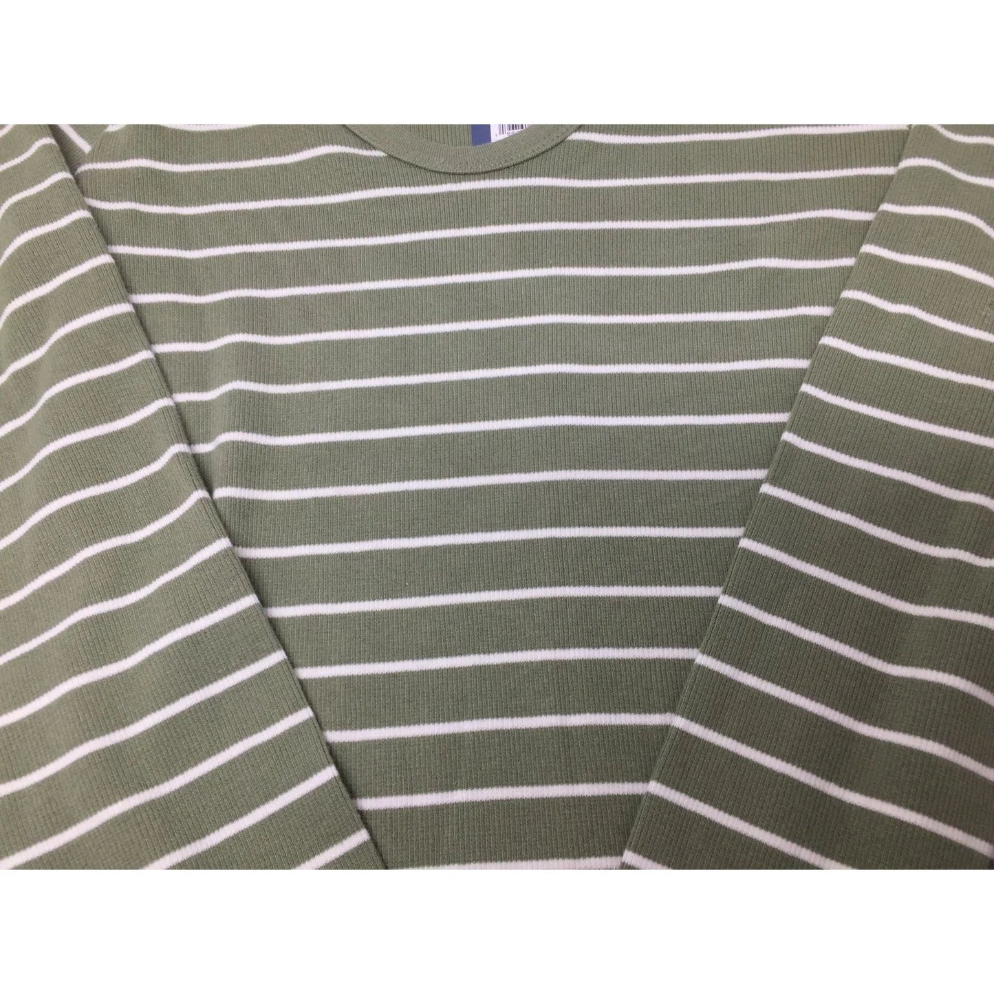 Women's Universal Thread Green and White Striped Long Sleeve Shirt (NWT) - A+ Stuff - Shirts & Tops - A+ Stuff