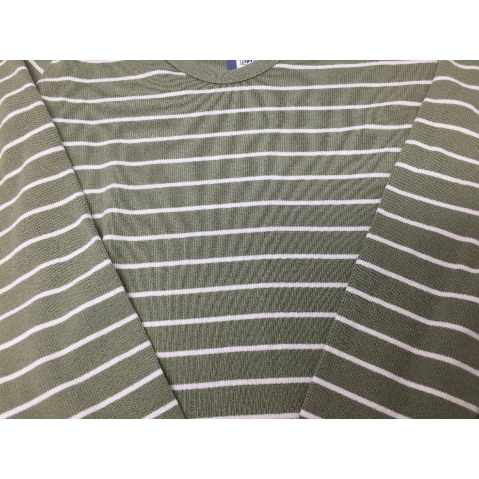 Women's Universal Thread Green and White Striped Long Sleeve Shirt (NWT) - A+ Stuff - Shirts & Tops - A+ Stuff
