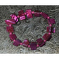 Women's Vibrant Pink Beaded Shell Stretchy Bracelet - A+ Stuff - Bracelet - A+ Stuff