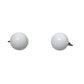 Women's Vintage MARVELLA White and Gold Tone Clip on Earrings - marvella - Earrings - A+ Stuff