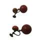 Women's Vintage Orange and Gold Tone Dangle Screw Back Earrings - A+ Stuff - Earrings - A+ Stuff