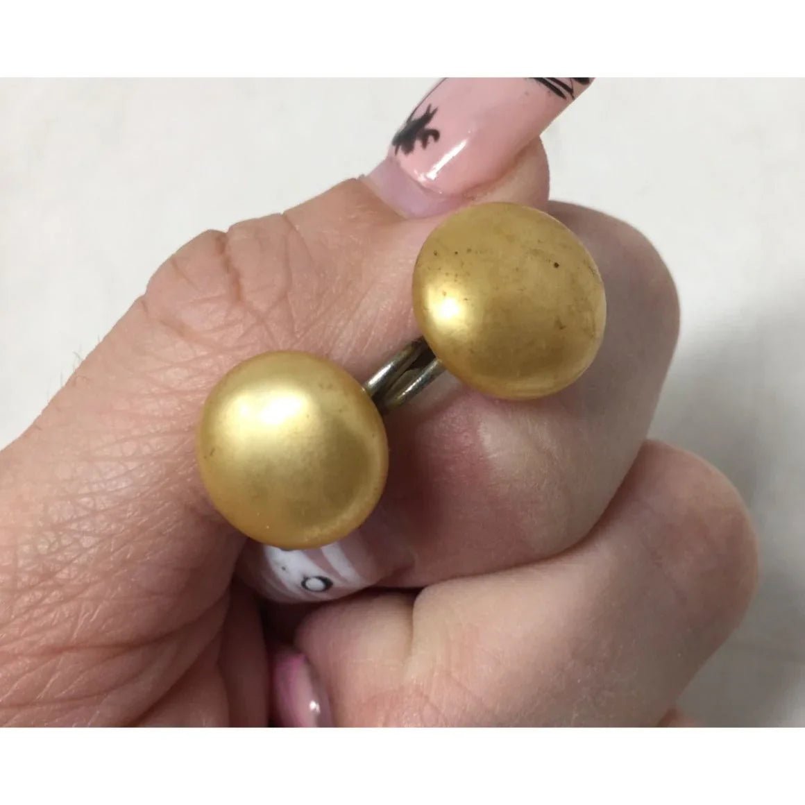 Women's Vintage Silver and Gold Tone Screw Back Earrings - A+ Stuff - Earrings - A+ Stuff