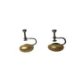 Women's Vintage Silver and Gold Tone Screw Back Earrings - A+ Stuff - Earrings - A+ Stuff
