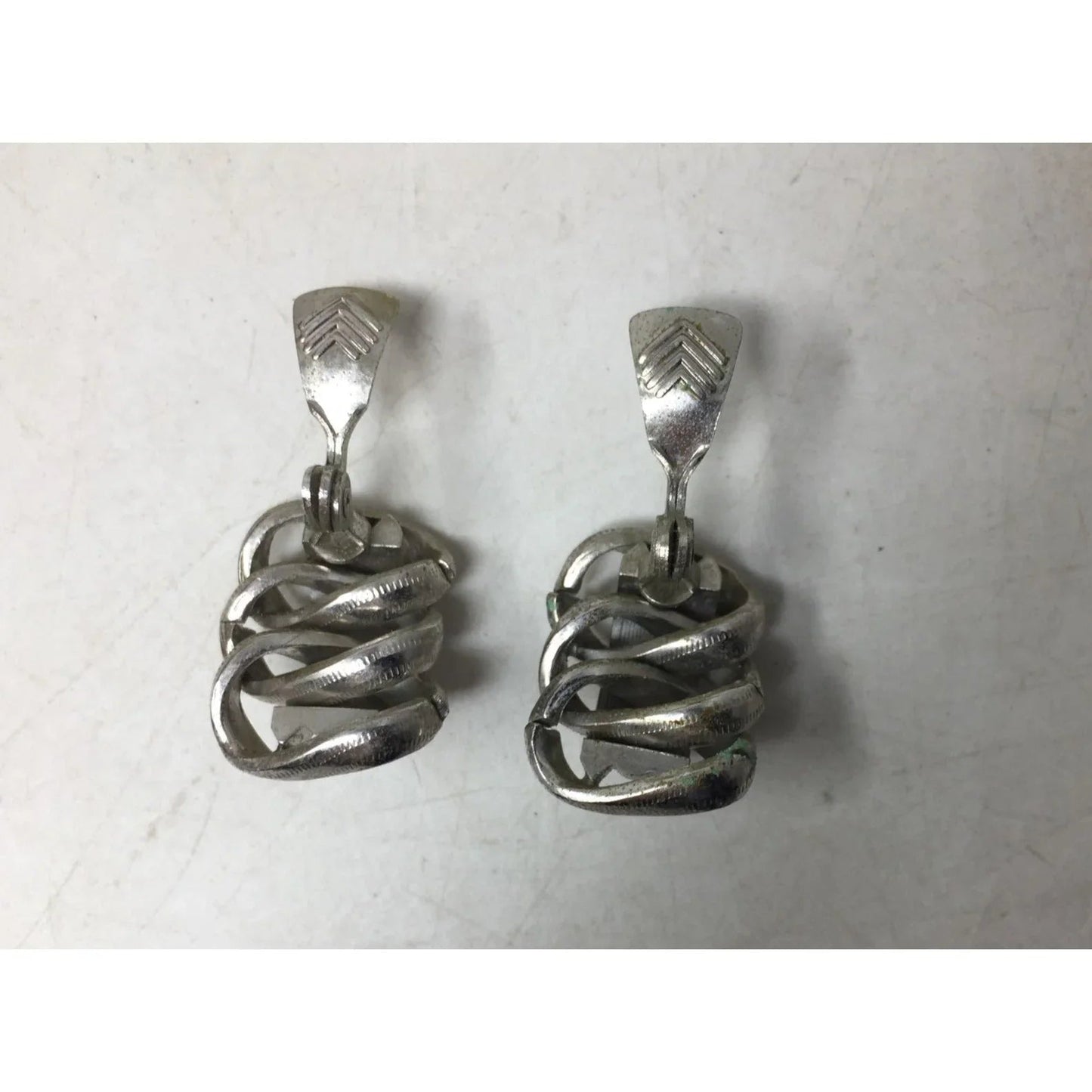 Women's Vintage ''Sperry'' Silver Tone Clip on Earrings - sperry - Earrings - A+ Stuff