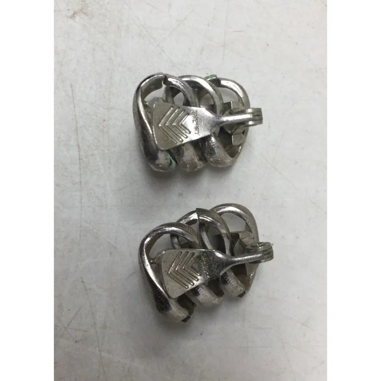 Women's Vintage ''Sperry'' Silver Tone Clip on Earrings - sperry - Earrings - A+ Stuff