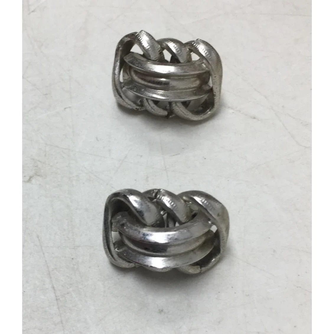 Women's Vintage ''Sperry'' Silver Tone Clip on Earrings - sperry - Earrings - A+ Stuff
