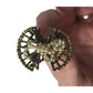 Women's Vintage White Beaded Gold Tone Pins with Floral Leafy Pattern - A+ Stuff - pin - A+ Stuff