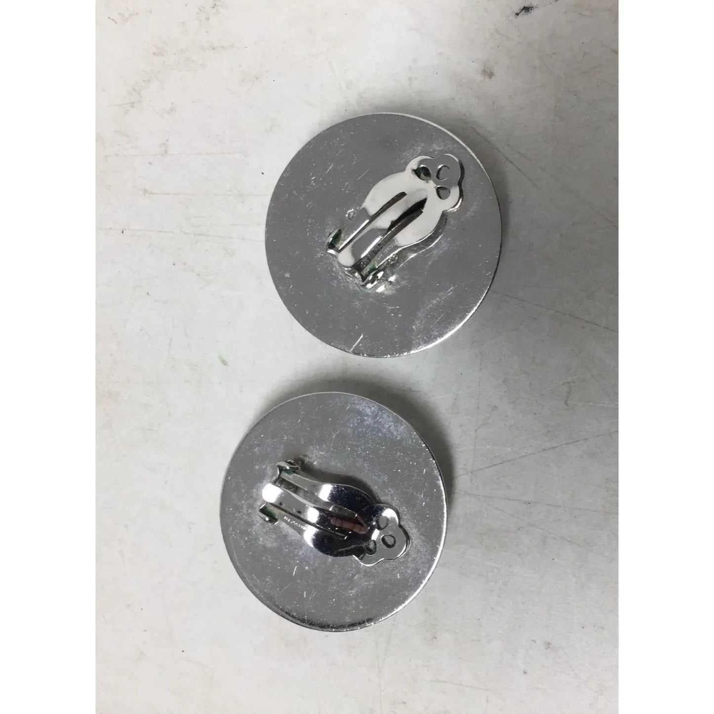Women's Vintage Whiting and Davis Co Clip On Earrings - A+ Stuff - Earrings - A+ Stuff