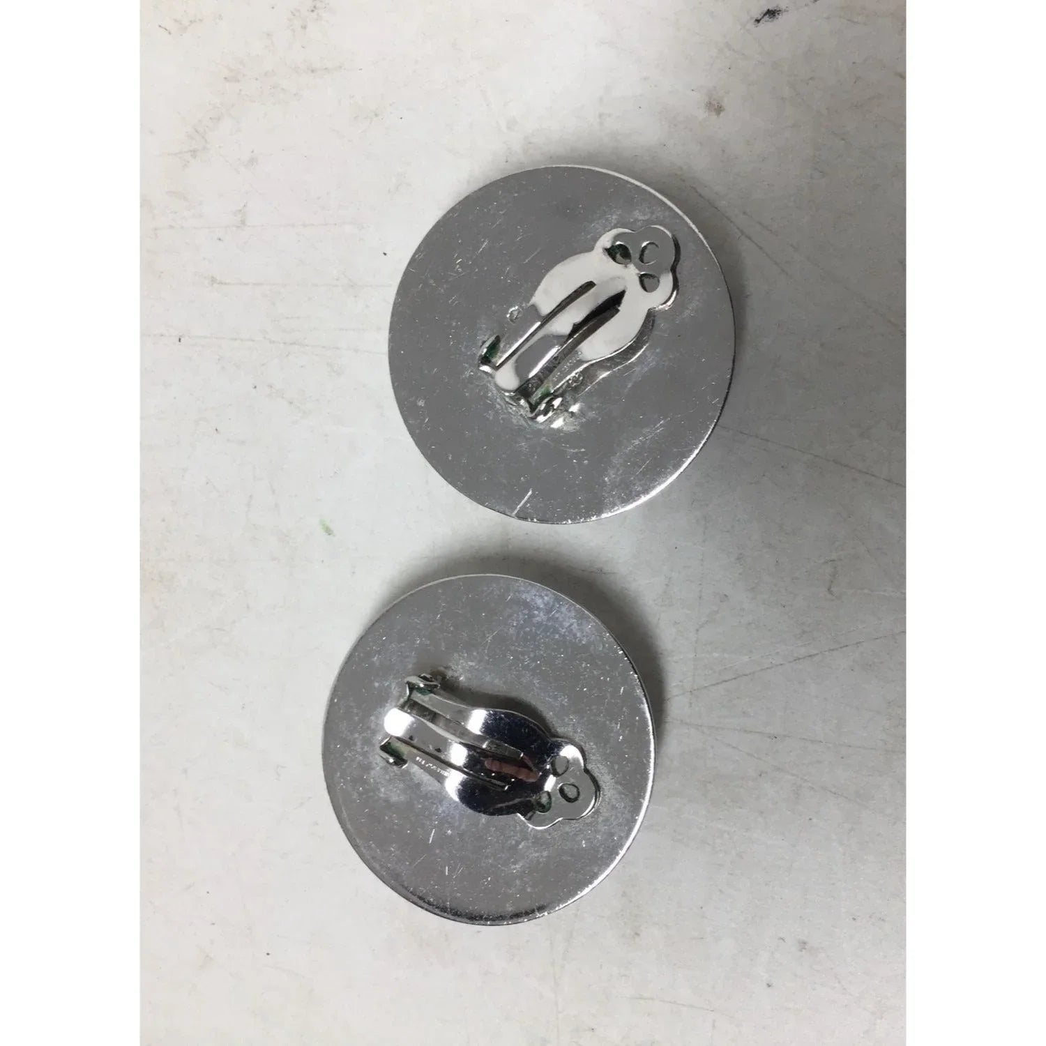 Women's Vintage Whiting and Davis Co Clip On Earrings - A+ Stuff - Earrings - A+ Stuff