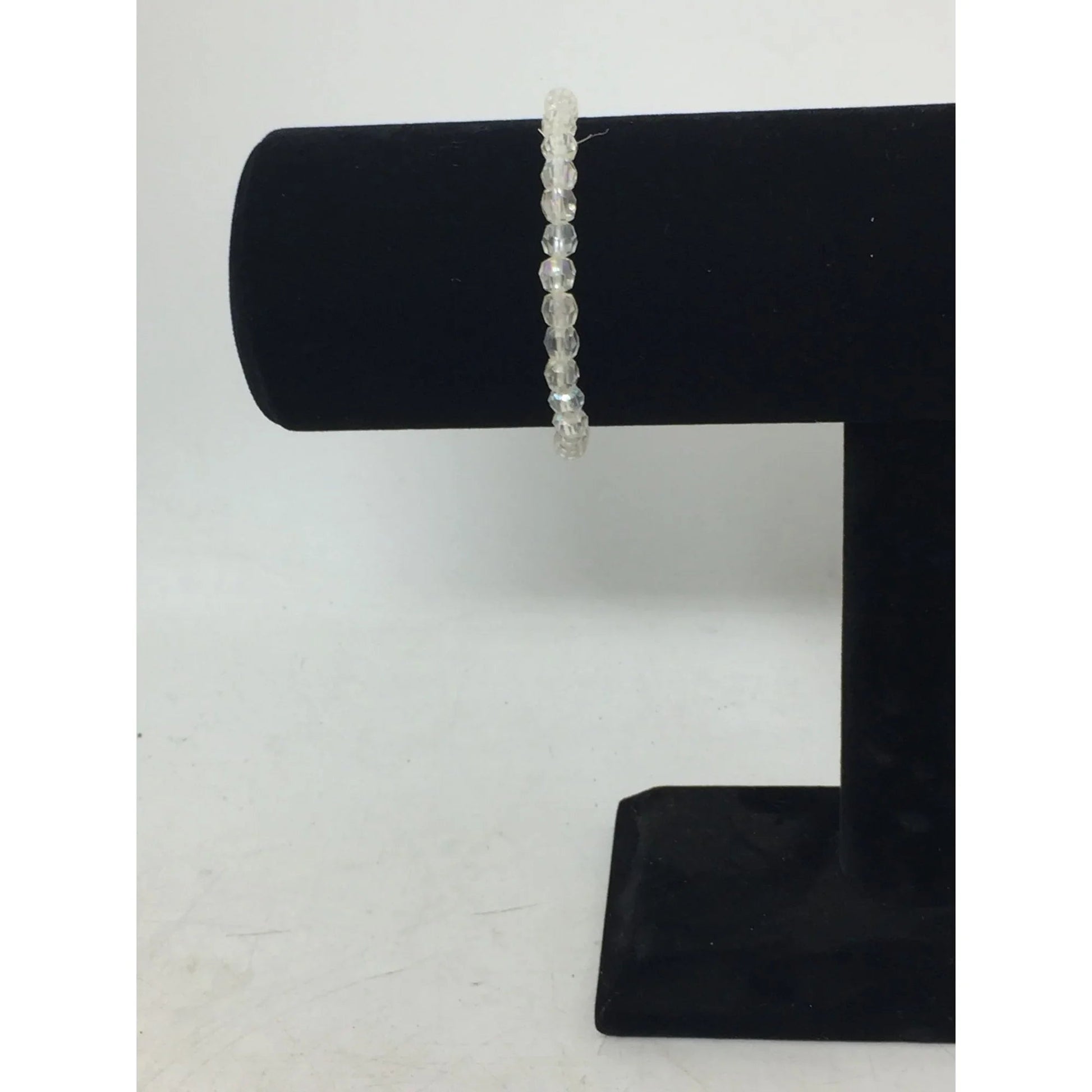 Women's/Girl's Clear Faceted Bead Bracelet - A+ Stuff - Bracelet - A+ Stuff