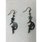 Women's/Girl's Fairy Sitting on the Moon Earrings with Stars - A+ Stuff - earrings - A+ Stuff