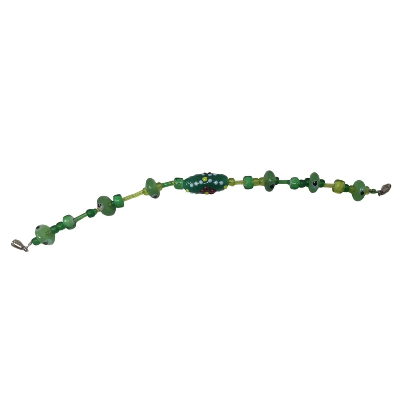 Women's/Girl's Green Beaded Bracelet - A+ Stuff - Bracelet - A+ Stuff
