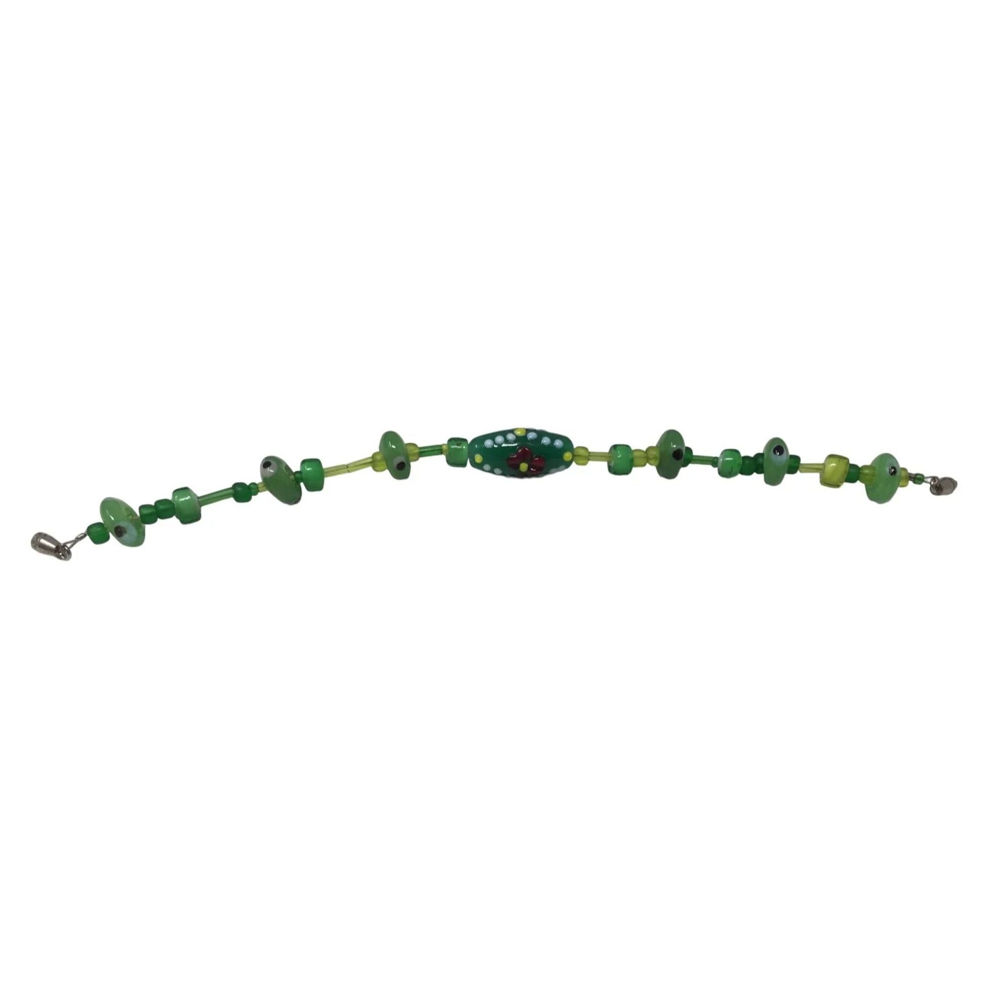 Women's/Girl's Green Beaded Bracelet - A+ Stuff - Bracelet - A+ Stuff
