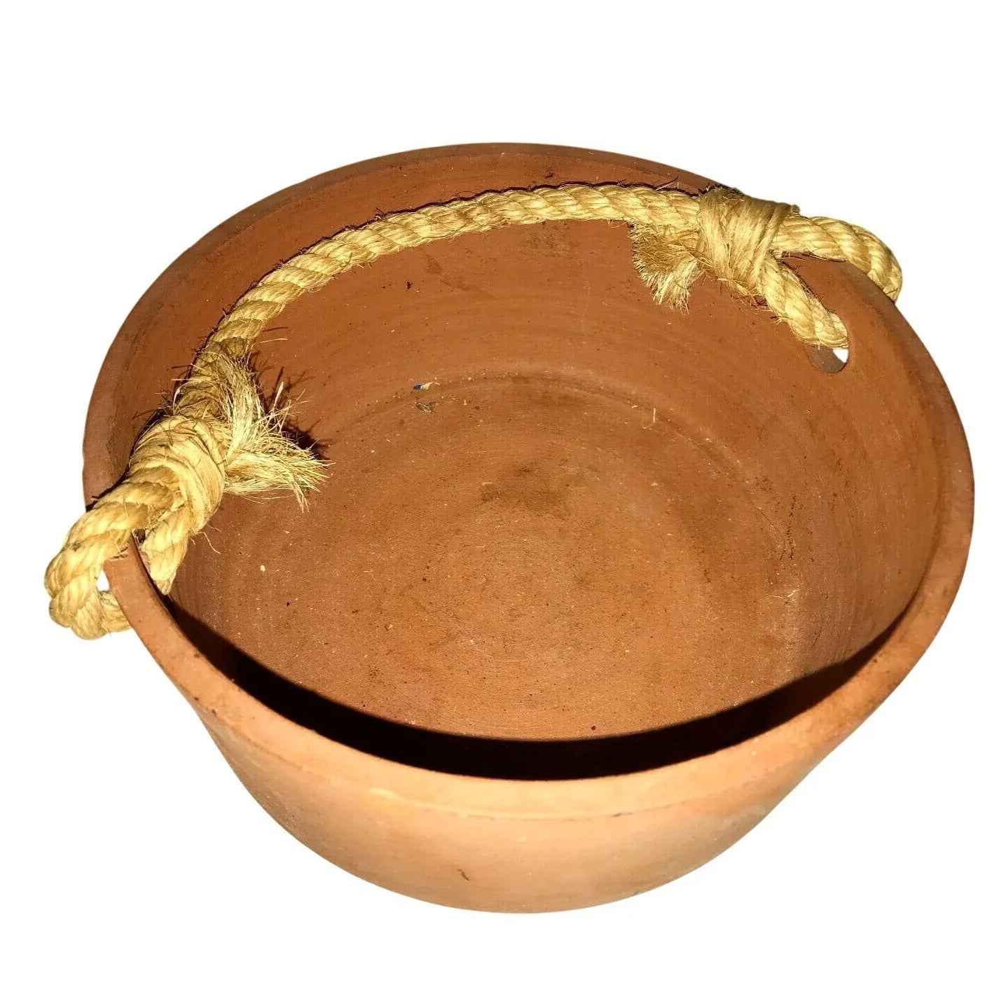 Wooden Apples in Terra Cotta Basket Table Decor - Hand Carved. 6 Apples in All - 1 Eaten - Unbranded - Home Decor - A+ Stuff