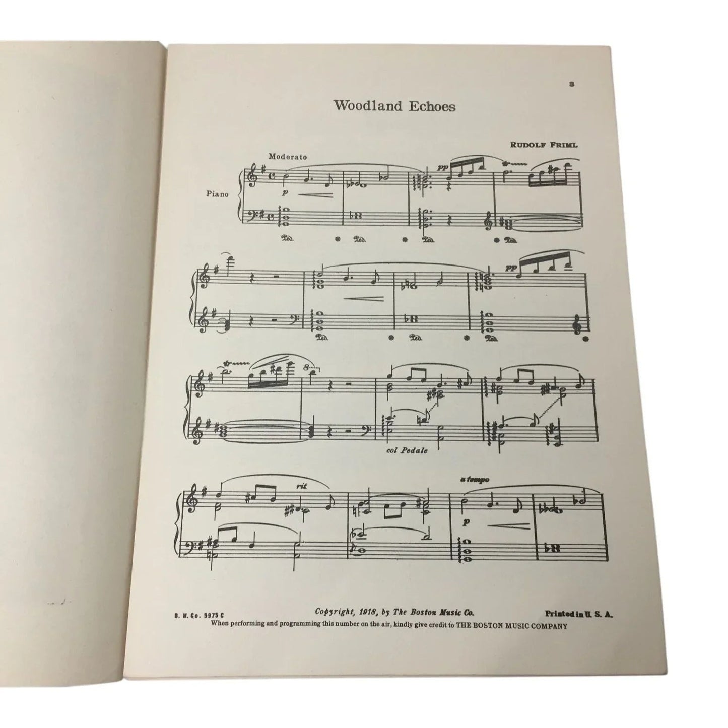 ''Woodland echoes'' Sheet music by Rudolf Friml - A+ Stuff - SHEET MUSIC - A+ Stuff