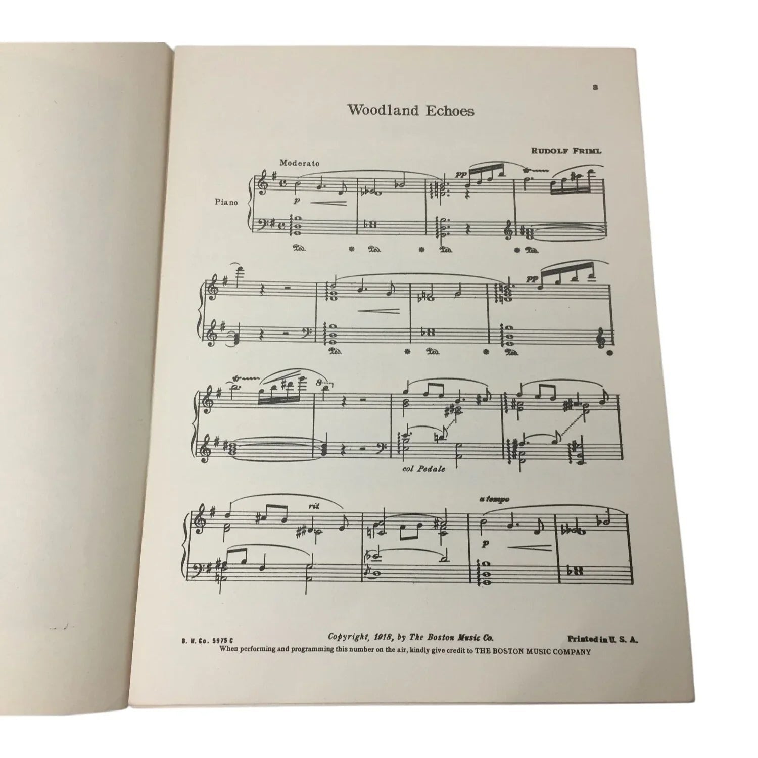 ''Woodland echoes'' Sheet music by Rudolf Friml - A+ Stuff - SHEET MUSIC - A+ Stuff
