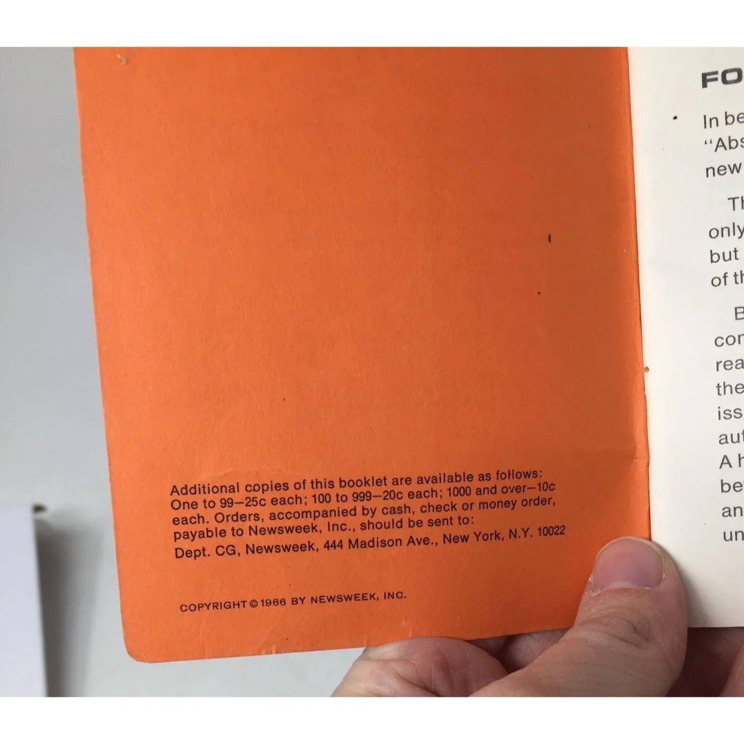 ''Words of the Computer Age'' Vintage Newsweek Paper Brochure - newsweek - Brochures - A+ Stuff