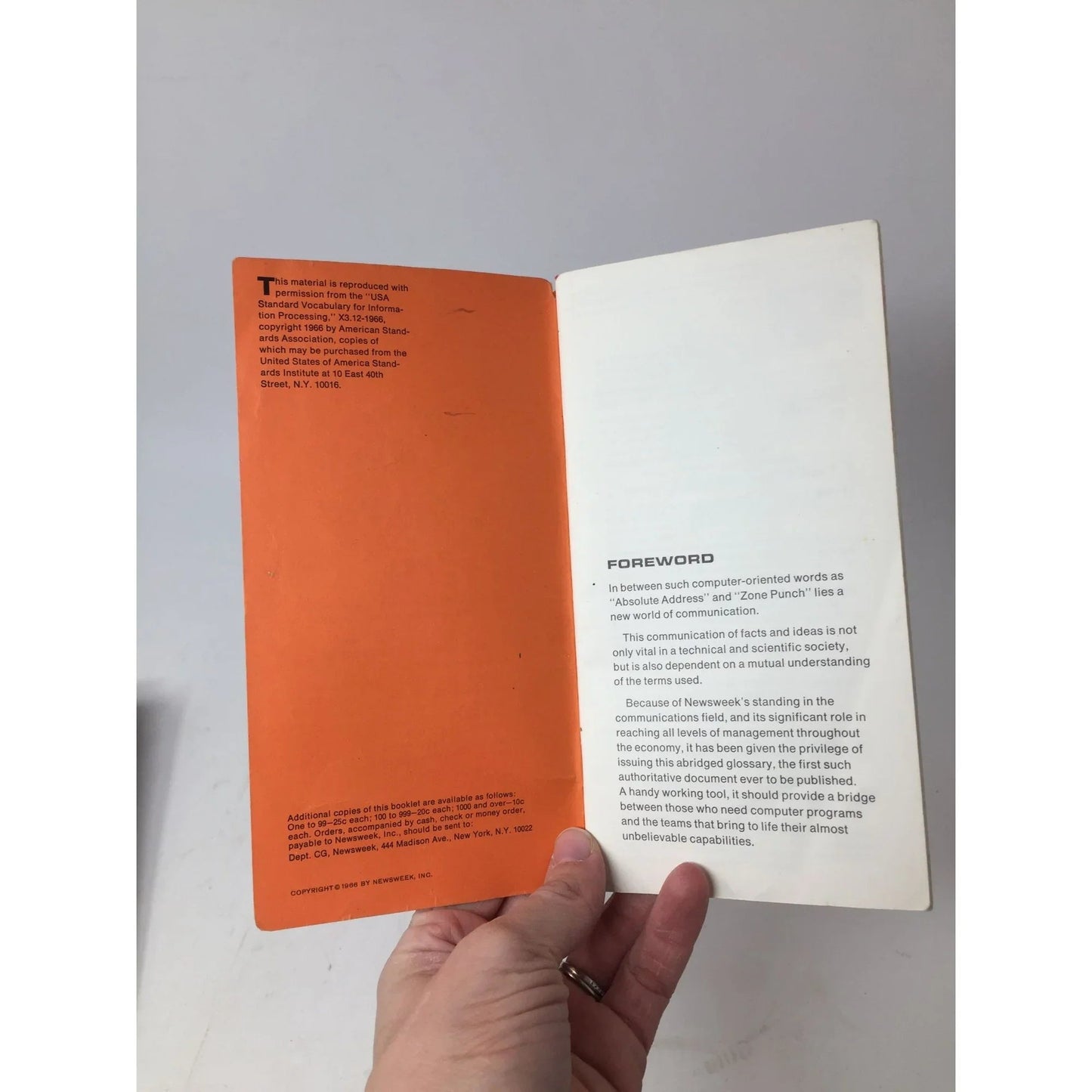 ''Words of the Computer Age'' Vintage Newsweek Paper Brochure - newsweek - Brochures - A+ Stuff