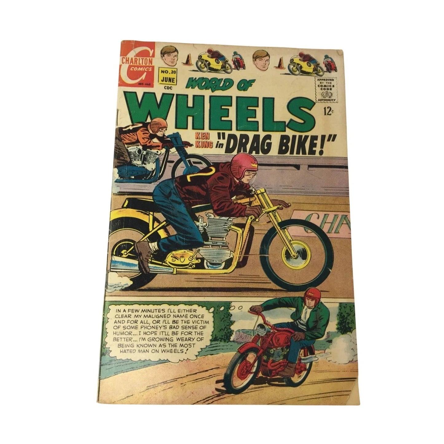 ''World Of Wheels Ken King in Drag Bike!''20 (June 1968) - A+ Stuff - comic books - A+ Stuff