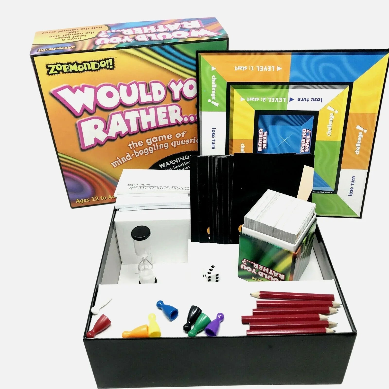 Would You Rather Board Game of Mind Boggling Questions Zobmondo - Zobmondo!! - Board Games - A+ Stuff