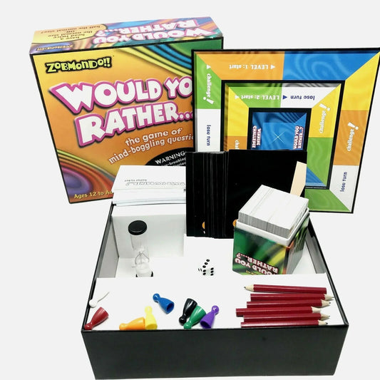 Would You Rather Board Game of Mind Boggling Questions Zobmondo - Zobmondo!! - Board Games - A+ Stuff