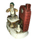 Norman Rockwell Pottery Maker making Vase Porcelain Figurine -Vintage
