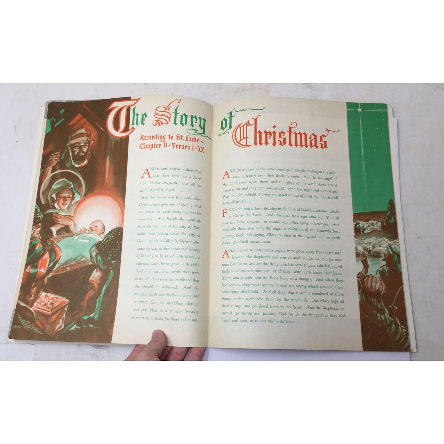 Vintage Holiday Book titled A Merry Christmas in Song, Verse, and Story. unbranded  A+ Stuff Sheet Music