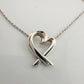 Tiffany and Company Paloma Picasso Loving Heart Necklace with Box & Dusbag