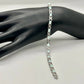 XO Infinity Bracelet Lab Created Opal and Diamond Accent in Sterling Silver Setting - Stunning Gemstones - A+ Stuff