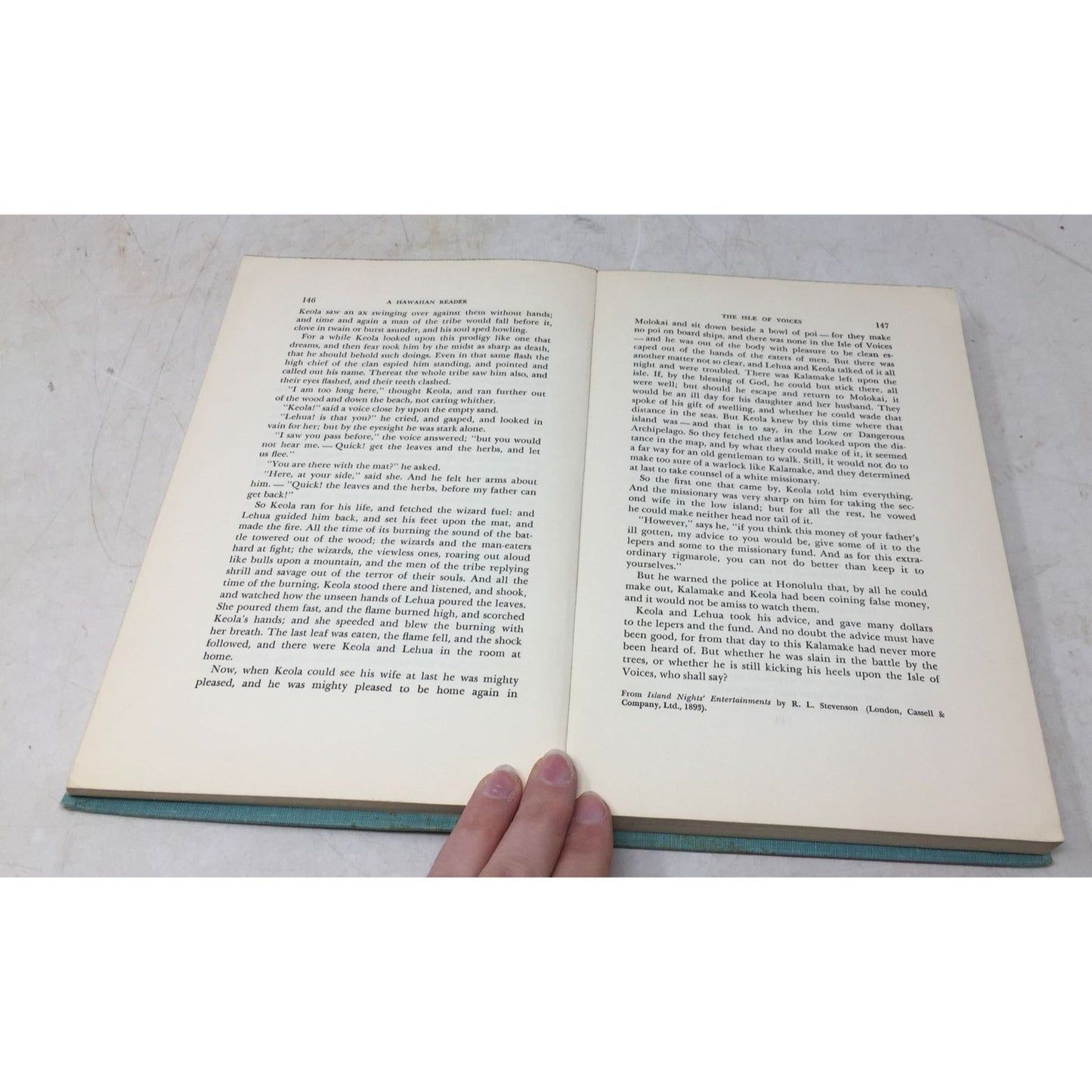 Vintage Hardcover Book Titled "A Hawaiian Reader" by . A Grove Day and Carl Stroven unbranded  A+ Stuff Sheet Music