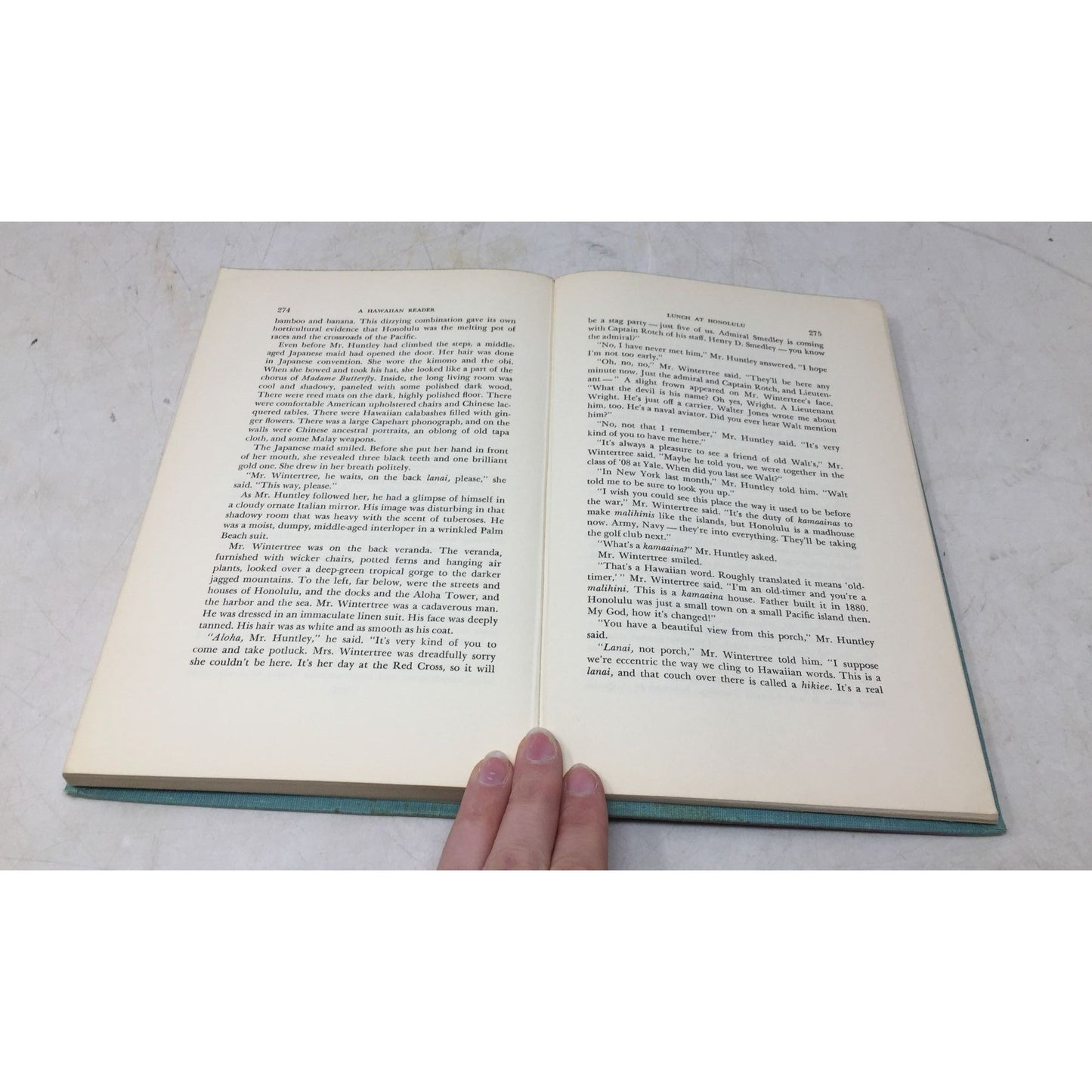 Vintage Hardcover Book Titled "A Hawaiian Reader" by . A Grove Day and Carl Stroven unbranded  A+ Stuff Sheet Music