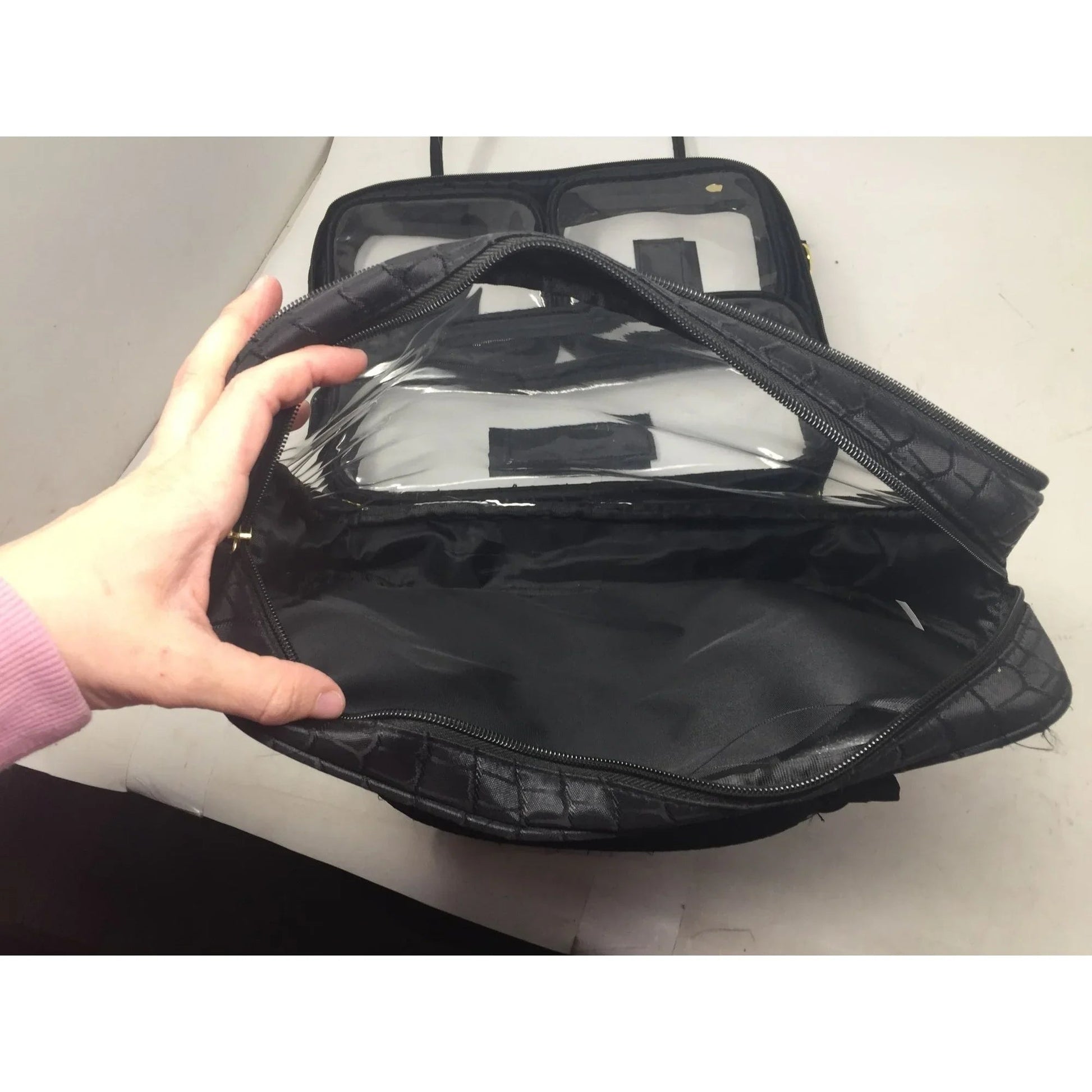 Xtreme Lashes by Jo Mousselli Black Carry Case with Handle & Strap - Xtreme Lashes by Jo Mousselli - Cosmetic & Toiletry Bags - A+ Stuff