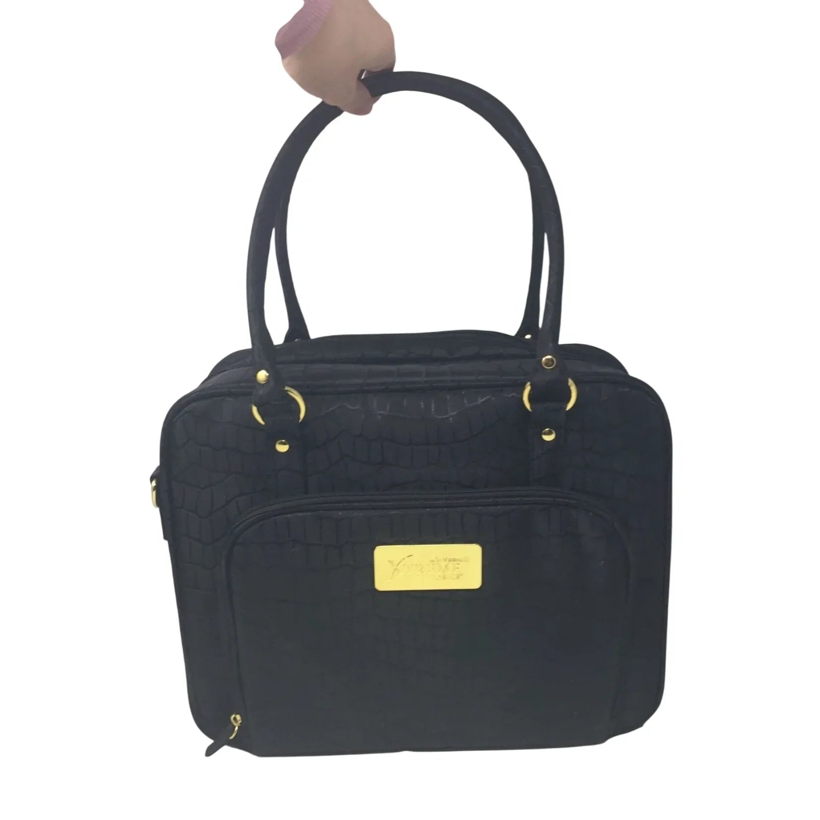 Xtreme Lashes by Jo Mousselli Black Carry Case with Handle & Strap - Xtreme Lashes by Jo Mousselli - Cosmetic & Toiletry Bags - A+ Stuff