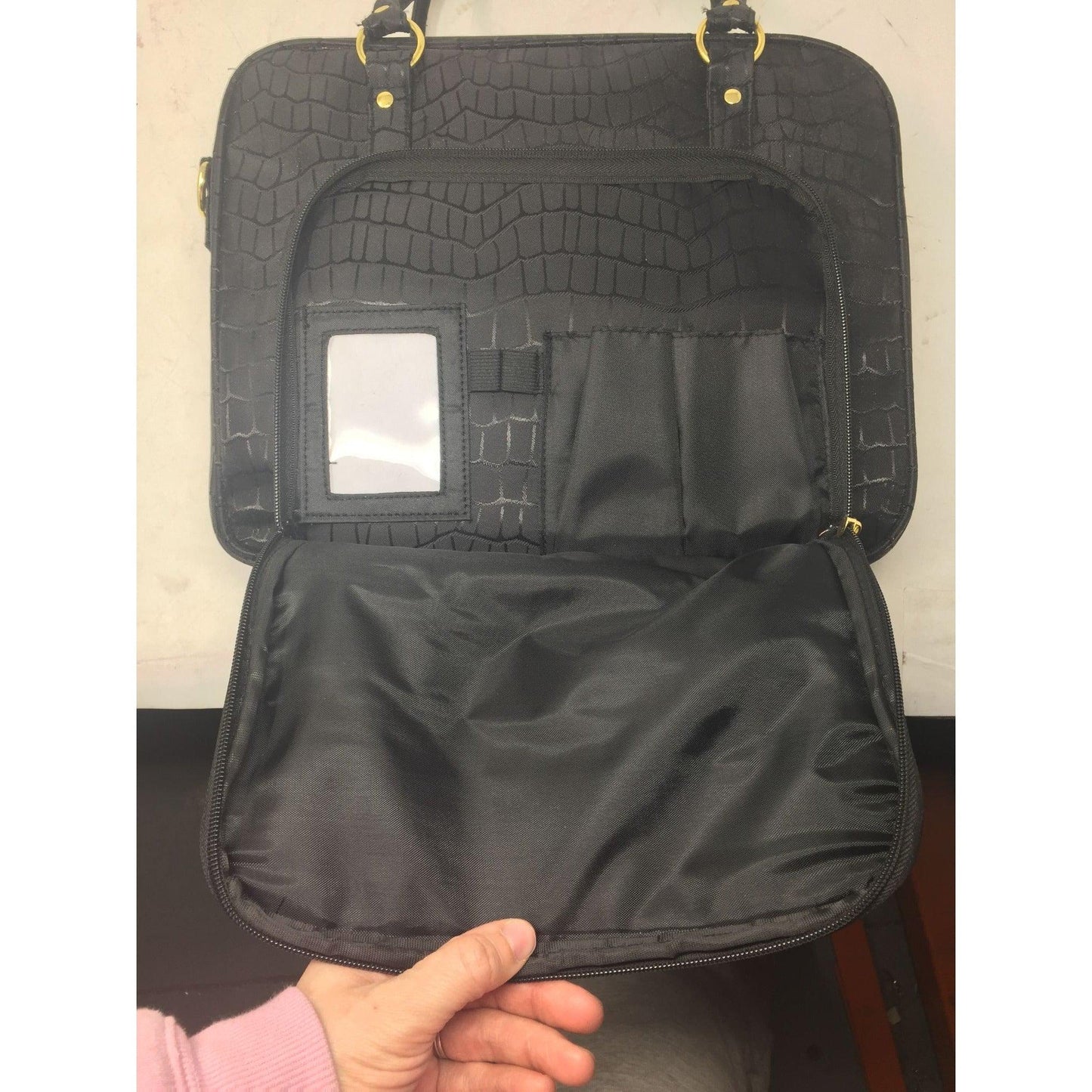 Xtreme Lashes by Jo Mousselli Black Carry Case with Handle & Strap - Xtreme Lashes by Jo Mousselli - Cosmetic & Toiletry Bags - A+ Stuff