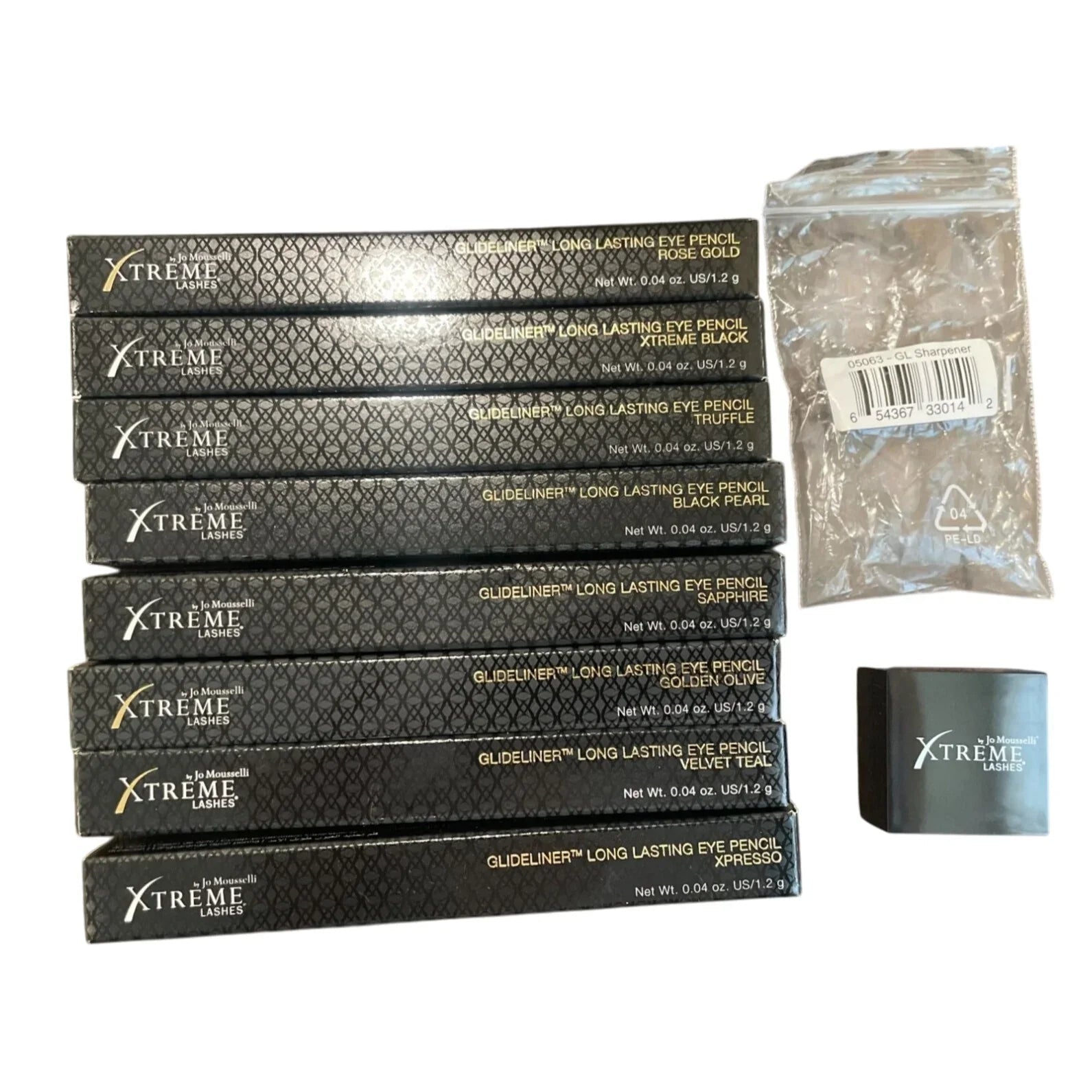 Xtreme Lashes Glideliner Long Lasting Eye pencils (8 total) and Pencil Sharpener - xtreme lashes - Make up - A+ Stuff