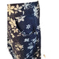 Christopher & Banks Womens Size 6 Blue Calf-Length Skirt with White Floral Pattern Size 6 Christopher & Banks