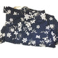 Christopher & Banks Womens Size 6 Blue Calf-Length Skirt with White Floral Pattern Size 6 Christopher & Banks