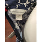 Christopher & Banks Womens Size 6 Blue Calf-Length Skirt with White Floral Pattern Size 6 Christopher & Banks