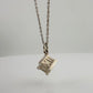 Tiffany and Co Atlas Cube Necklace Sterling Silver