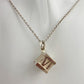 Tiffany and Co Atlas Cube Necklace Sterling Silver