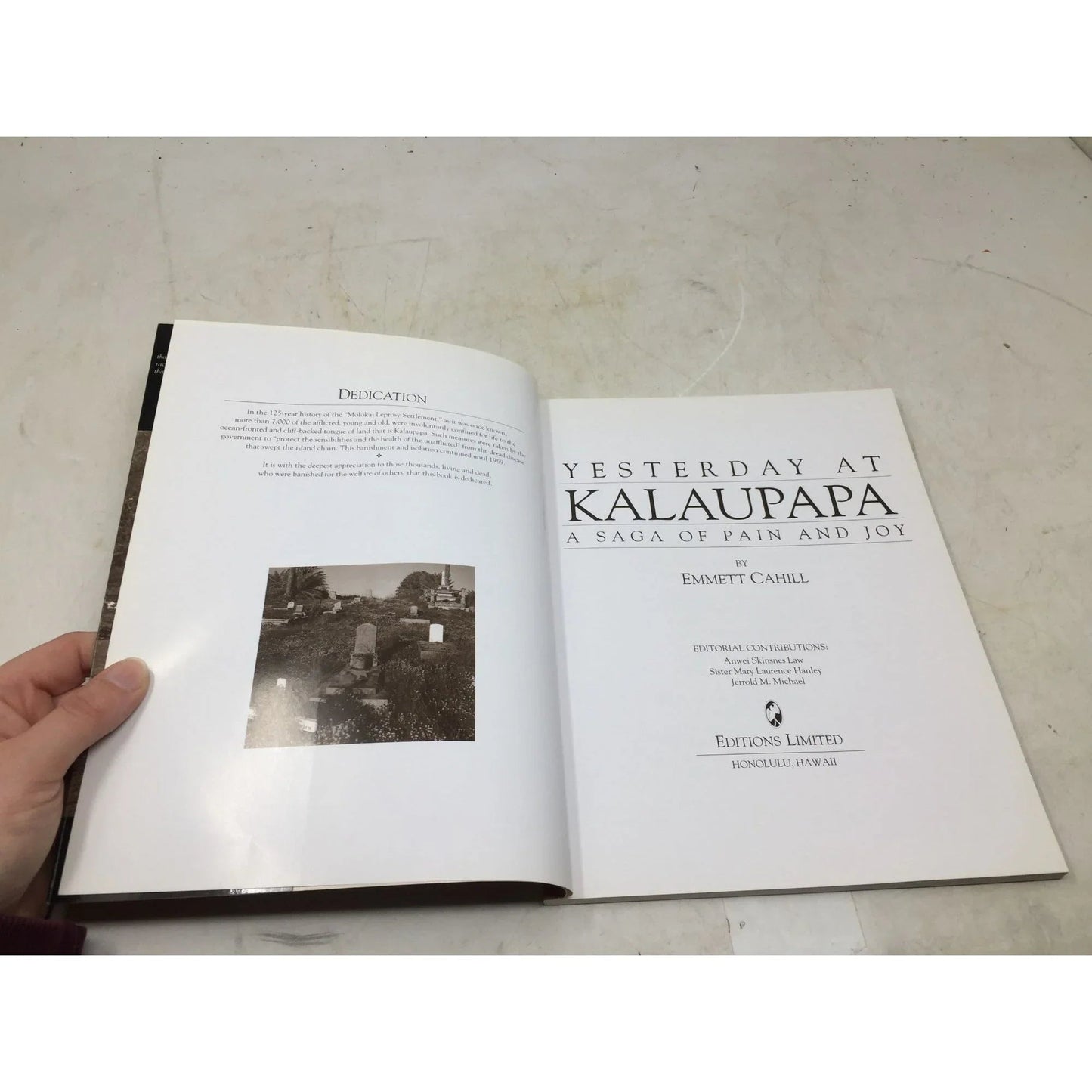 ''Yesterday at Kalaupapa'' by Emmett Cahill - A+ Stuff - Books - A+ Stuff
