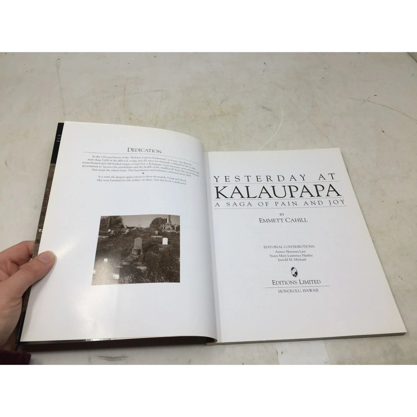 ''Yesterday at Kalaupapa'' by Emmett Cahill - A+ Stuff - Books - A+ Stuff