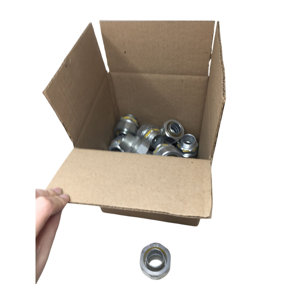 1" Straight Liquid-tight Conduit Connector unbranded  A+ Stuff bolts