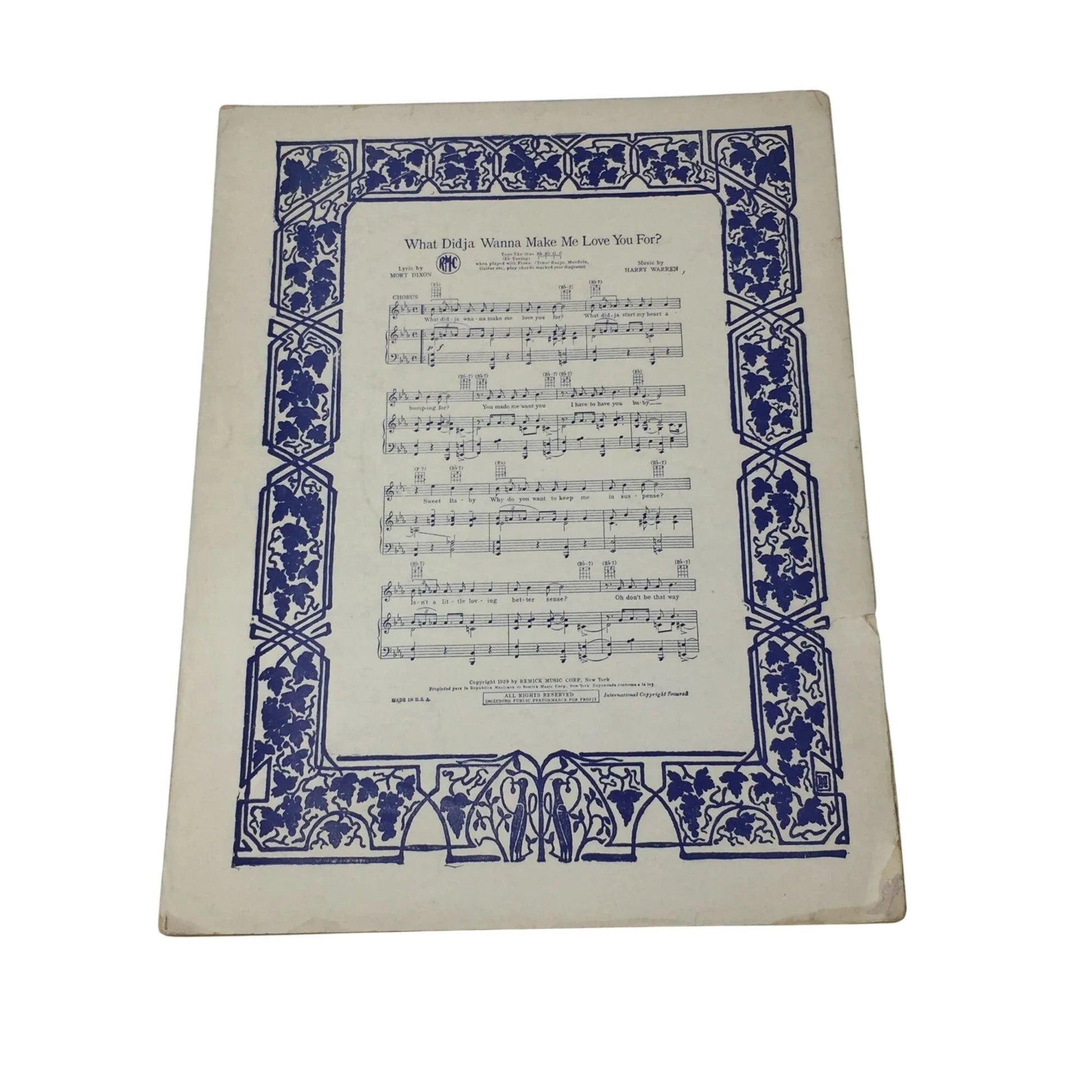 ''You are my light in the sky'' 1929 Sheet Music - Remick music corporation - SHEET MUSIC - A+ Stuff