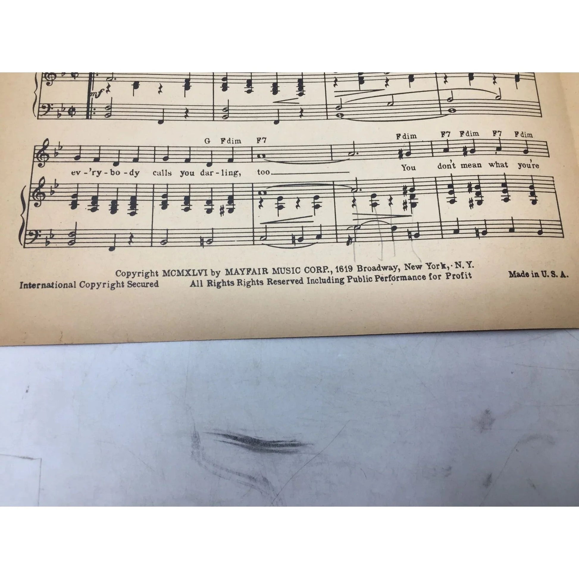 ''You Call Everybody Darling'' by Sam Martin, Ben Trace, and Clem Watts - A+ Stuff - SHEET MUSIC - A+ Stuff