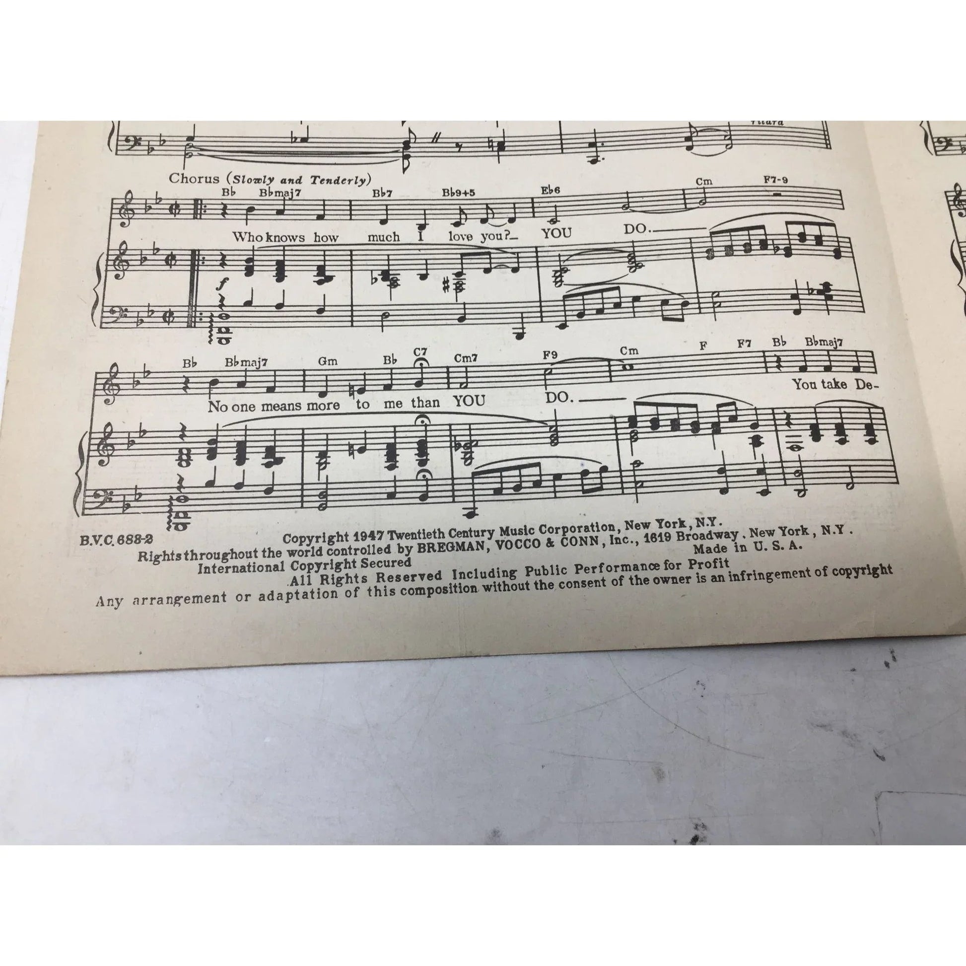 ''You Do'' by Mack Gordon and Josef Myrow - A+ Stuff - sheet music - A+ Stuff