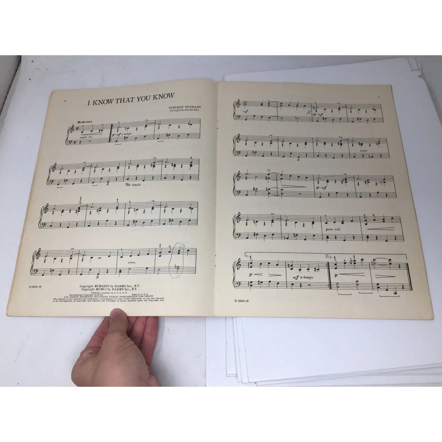 ''YOUMANS MADE EASY FOR THE PIANO'' by Ada Richter - A+ Stuff - SHEET MUSIC - A+ Stuff