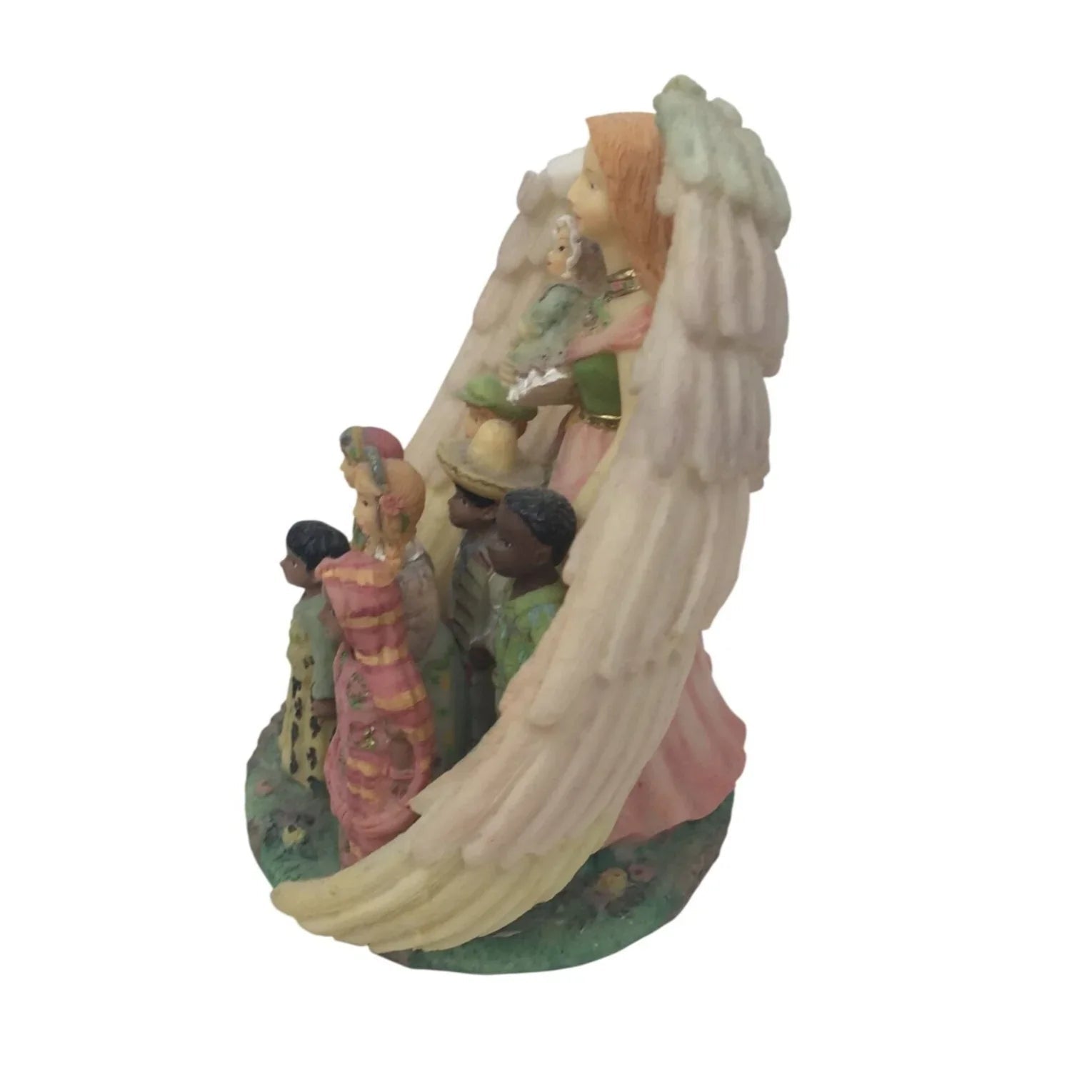 Youngs Inc. Vintage Angel Figurine With Children Of The World - youngs inc - Figurines - A+ Stuff