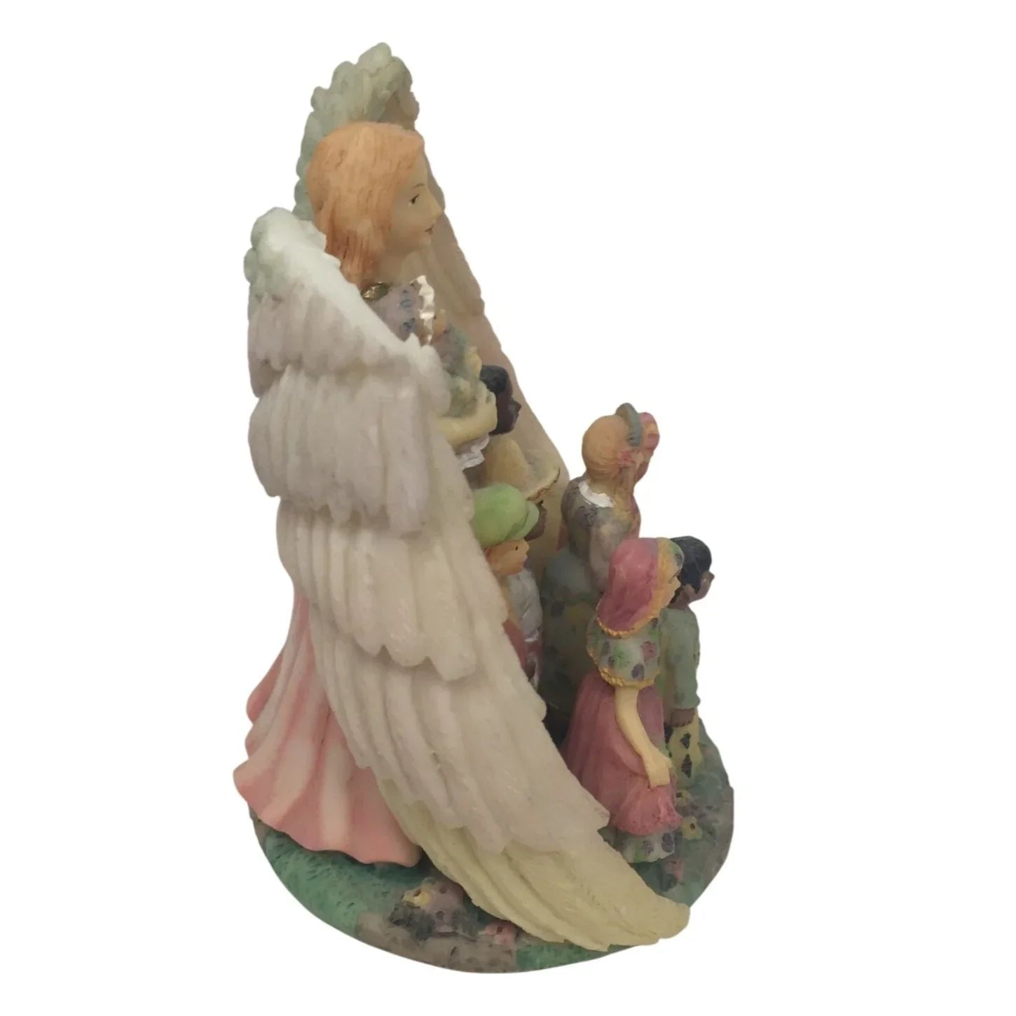 Youngs Inc. Vintage Angel Figurine With Children Of The World - youngs inc - Figurines - A+ Stuff